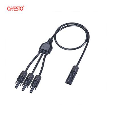 China Solar system Branch Cable for Power System Power Cables with One Female to Three Male for sale