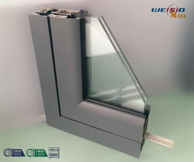 China Three Layers Aluminium Window Profiles Frame With Powder Coating AA6063 T5 for sale