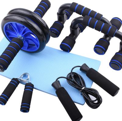 China Pump Rope Home Fitness Bodybuilding Abdominal Muscle Wheel Suit Exercise Jumping Set for sale