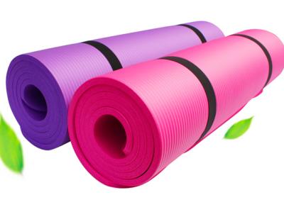 China Cheap Yoga Mat NBR Yoga Mat Custom Design Folding Gym Cushion Non Slip Yoga Mat for sale