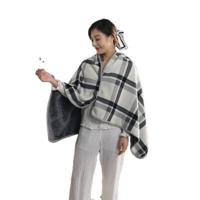 China New Simple Design Checked Oversized Blanket Thicken Plaid Scarves Autumn Winter WarmLong Shawls Scarf for sale