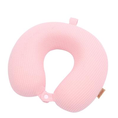 China Anti-bacteria Wholesale Travel Pillow Airplane Neck Pillow For 100% Cotton Neck Traveling U-shaped Pillow for sale