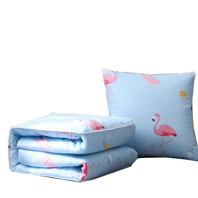 China Home Decoration Anti Dust Mite Cushions Garden Flamingo Water Wash 100% Cotton Pillow Comforters For Sleep for sale