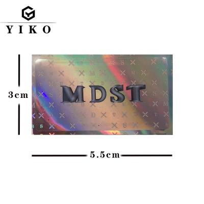 China Anti-Counterfeit Laser Engraving Hot Stamping Foil Seal Label Clothes Sticker for sale