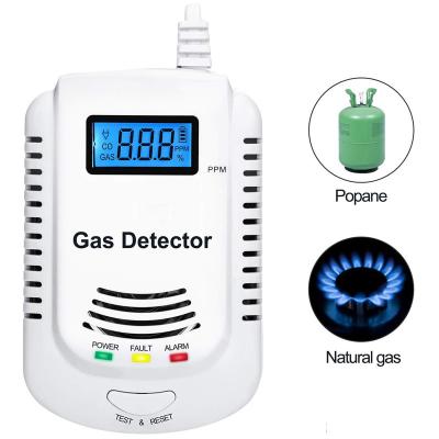 China 112*73*42MM Self-Contained Voice Kitchen Alarm Kit Displays Gas Leak Sensor Alarm Warning Independent for sale