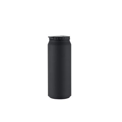 China 2020 Viable Black Stainless Steel Cola Cans Double Wall Vacuum Insulated Thermal Bottle Sport Bottle 280ml 500ml 700ml for sale