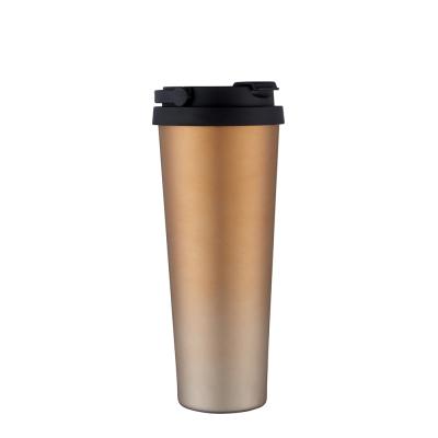 China Durable 18/8 Double Wall Thermos Travel Mug Stainless Steel Vacuum Insulated Double Wall Coffee Mug With Lid 500ml for sale