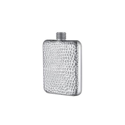 China Portable Metal Travel 6oz Stainless Steel Liquor Liquor Hip Flask With Logo Bean Pattern Custom Made for sale