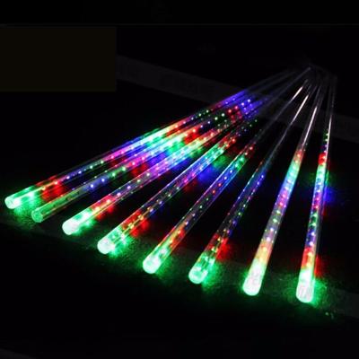 China Lighting Works 50CM 8pcs/Set Meteor Shower Rain Tube LED Christmas Light Wedding Garden Christmas String Light Outdoor Holiday Lighting 100-240V for sale