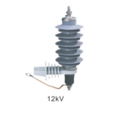 China YH10W-12 12kV 10kA High Voltage Leakage Current Rated Lightning Arrester With Polymer Housing for sale