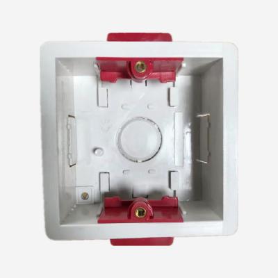 China Durable Hot Sale For Home For Office Wall Switch Box British Dry Coating Switch Box 1gang 47mm White for sale