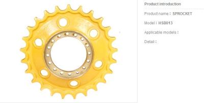 China Excavator Sprocket Drive Sprocket Rim, Sprocket Segment Excavator Spare Parts OEM for sale