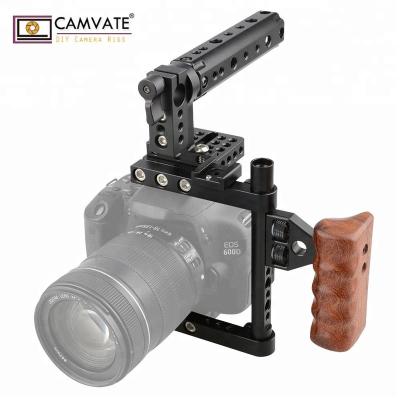 China CAMVATE Professional Aluminum Alloy 80d/6d/7d Dslr Camera Aluminum Handheld Cage for sale