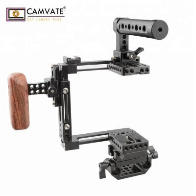 China With adjustable dual use mark iii/6d/7d mark ii/5d quick release 5d nato top cheese handle CAMVATE/70d /80d/600d /700d camera cage for sale