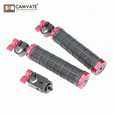 China Aluminum+Rubber CAMVATE DSLR Camera 15 mm Rod Grip With Clamp for sale