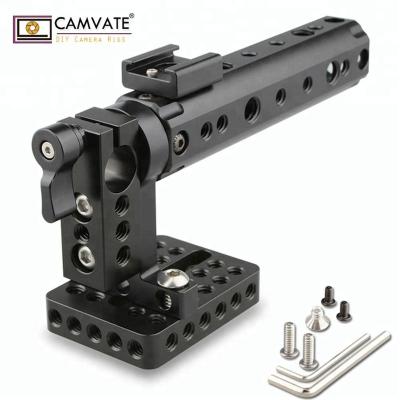 China With Single 15mm CAMVATE Dslr Rod Clamp Camera Cage Handle With Top Plate And Rod Clamp for sale