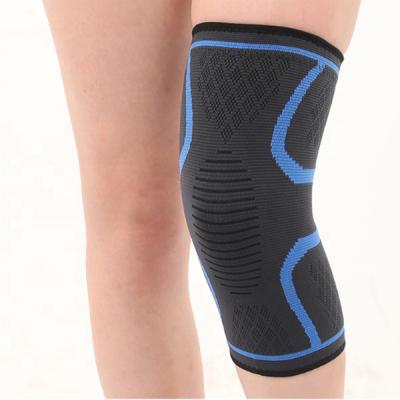 China Fitness Adjustable Pain Relief Safety Sports Elastic Knee Joint Sleeves Strap Compression Knee Support Anti-Slip Belt for sale