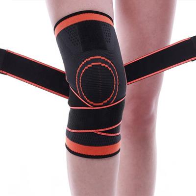 China Logo Fitness Knee Joint Protection Compression Knee Support Belt Knitting Nylon Pads Running Factory for sale