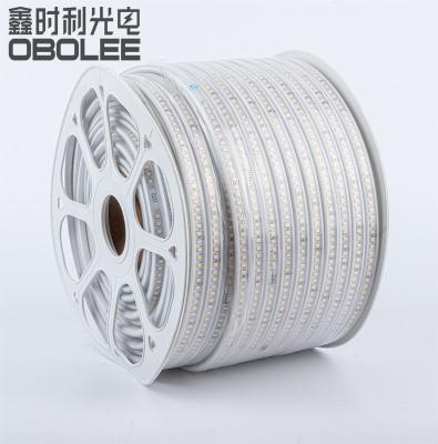 China High Brightness LED Strip Light 220V SMD2835 144 LED High Voltage Strip For Driverless Outdoor IP65 Without Power Supply for sale