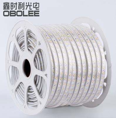 China High Brightness LED Strip Light 220V SMD2835 120 LED High Voltage Strip For Driverless Outdoor IP65 Without Power Supply for sale