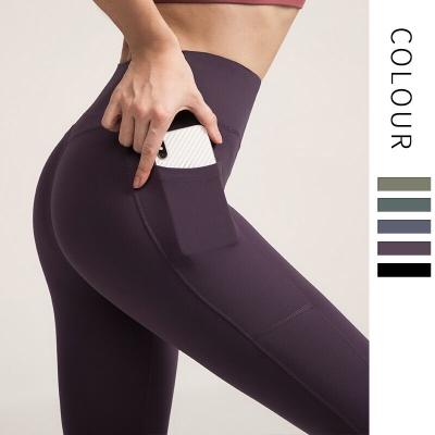 China Antibacterial Yoga Pants Sports Leggings Women Nylon Gym Wear Tights For Ladies for sale