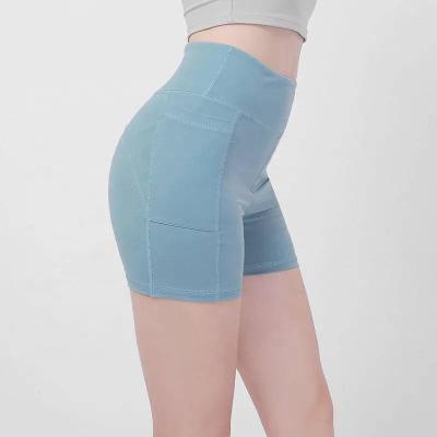 China High Quality Antibacterial Running Gym Shorts Women's Sportswear Gym Women's Yoga Dry Fit Shorts With Pocket for sale