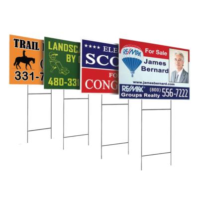 China Polypropylene Cheap Price Small Sign Board Yard Sign Boards For Sale for sale