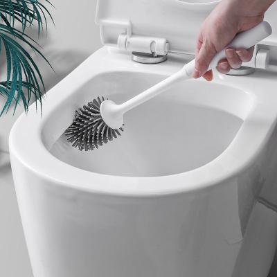 China Sustainable Buy Tpr Toilet Brush , Modern Hygine Toilet Brush Silicone Toilet Brushes Product for sale