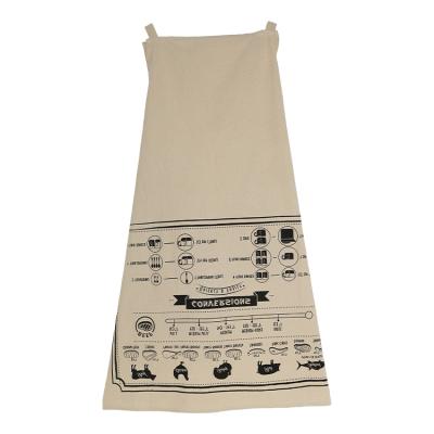 China Salon Restaurant Washable Design Cooking Oil-proof Aprons And Dirt-proof Sleeveless Apron for sale