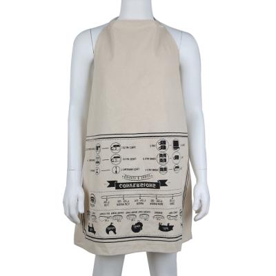 China Washable Garden Customized Aprons For Restaurants Oil Proof And Dirt Proof Sleeveless Apron for sale