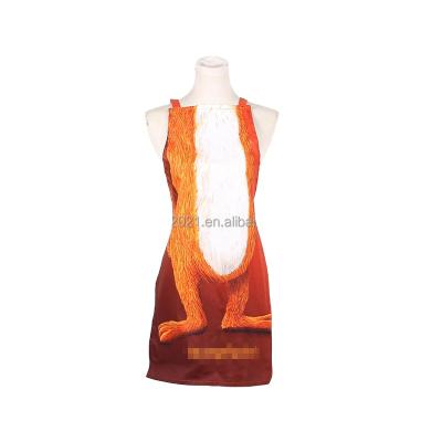 China Washable custom made high quality cotton fabric aprons with logo for sale for sale