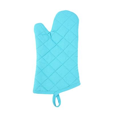 China Factory Directly Sale Custom Made Color Sky Blue New Arrival Kitchen Cooking Use Baking Cloth Oven Mitt for sale