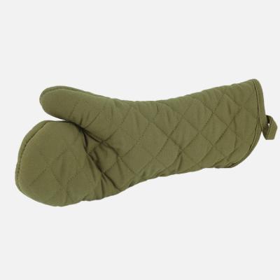 China Durable Customized Color 17 Inch Bsci CE Factory Wholesale Custom Design Cotton Heat Resistant Oven Mitt for sale