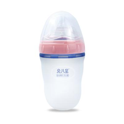 China BPA Free Glass Baby Feeding Bottle BPA FREE Wide Neck Gift Set High Borosilicate Glass Natural Clear Space Cartoon Transparent Silicon for sale