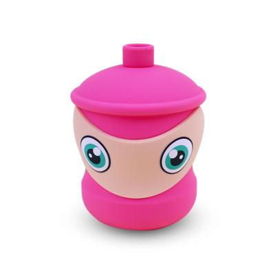 China Cute Wholesale Food Silicone Baby Sippy Cups with Handles Holder Kids Toddler Children Drinking Silicone Water Training Sippy Cup for sale