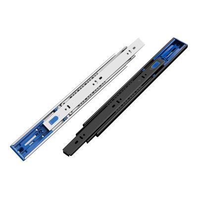 China Easy Installation Custom Heavy Duty Rail Damping Buffer Track Concealed Telescopic Channel Single Extension Undermount Soft Close Drawer Slides for sale