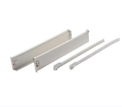 China Drawer Securely Closed Custom Metal Drawer Boxes Roller Slide 150mm Height Side Panel Powder Coating Metal Box Roller Slide Drawer for sale