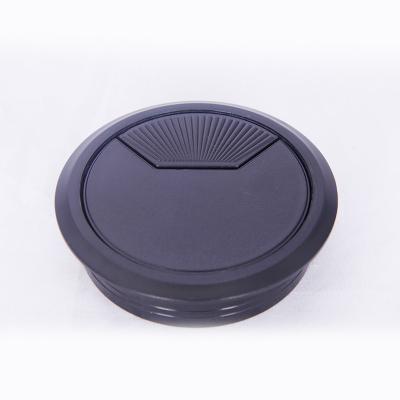 China Easy Installation Plastic Desk Round Cable Outlet Box Grommet Table Wire Organizer Box Waterproof Plastic Hole Cover for sale