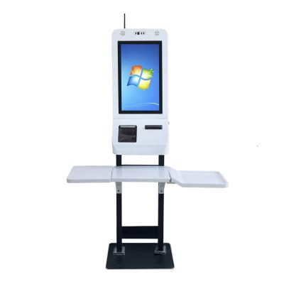 China Supermaket LICON Smart touch screen restaurant order kiosk kiosk QR POS payment self service order terminal machine with ticket printer for sale