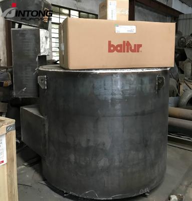 China Building Material Shops 500KG Aluminum Gas Melting Tilting Furnace for sale