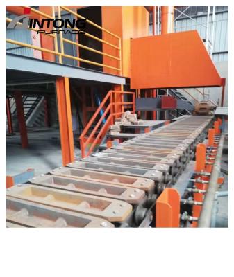 China Vietnam Brass Project Casting Ingot Brass Ingot Continuous Casting Machine for sale