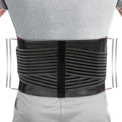 China DAVI 4-in-1 Braces Back Lumbar Back Brace with Removable Hot/Cold Packed Adjustable Lumbar Provides Pain Relief Black for sale