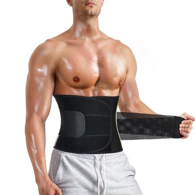 China 2021 Hot Selling Universal Neoprene Shaper Fitness Back Support Sauna Waist Trimmer Men Slimming Belt Waist Trainer for sale