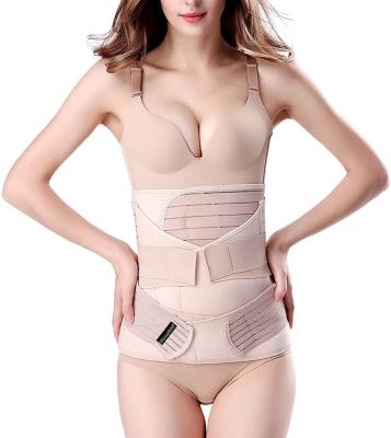 China DAVI Antibacterial 2021 Hot Selling 3 in 1 Postpartum Girdle Shapewear Belly Waist Pelvis Support Recovery Belly Slimming Belt for sale