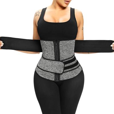 China DAVI Sweat Waist Trainer Antibacterial for Women Corset Cincher Belt Slimming Trimmer Plus Size Waist Belly Belt Workout Weight for sale