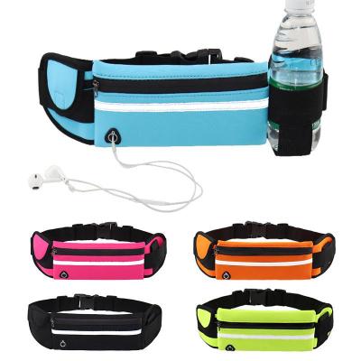 China Running Waist Pack Hydration Water Proof Neoprene Belt Outdoor Waist Bag With Water Bottle Holder for sale