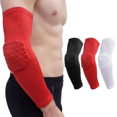 China DAVI 2021 Factory Sale Hot Selling Honeycomb Unisex CE ISO Breathable Anti-collision Bag Zipper Compression Arm Sleeve Basketball 8-15 Days for sale