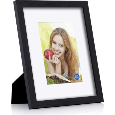 China 8x10-inch Classic Style Wall Hanging Picture Frame Creative Photo Frame Horizontal And Vertical Home Decoration Ornaments PhotoFrame Black for sale