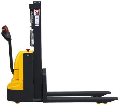 China Hotels Factory Stacker Walkie Stacker Electric Power Stacker Forklift Without Straddle for sale