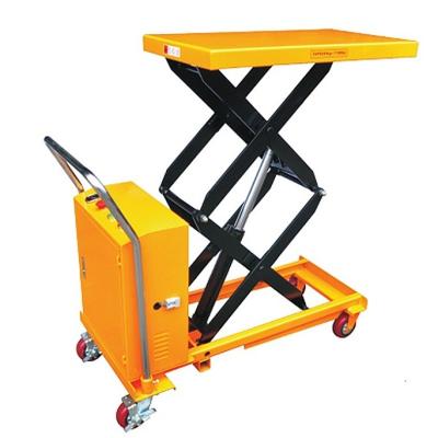 China Semi-electric Table Hotels Double Scissor Lift Electric Roller Lift Table for sale